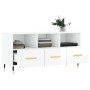 Mueble de TV madera contrachapada blanco brillo 102x36x50 cm de , Muebles TV - Ref: Foro24-829014, Precio: 58,78 €, Descuento: %