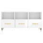 Mueble de TV madera contrachapada blanco brillo 102x36x50 cm de , Muebles TV - Ref: Foro24-829014, Precio: 58,78 €, Descuento: %