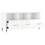 Mueble de TV madera contrachapada blanco brillo 102x36x50 cm de , Muebles TV - Ref: Foro24-829014, Precio: 58,78 €, Descuento: %