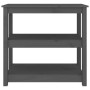 Mesa consola de madera maciza de pino gris 80x40x74 cm de , Mesas auxiliares - Ref: Foro24-821671, Precio: 96,84 €, Descuento: %