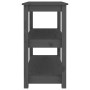 Mesa consola de madera maciza de pino gris 80x40x74 cm de , Mesas auxiliares - Ref: Foro24-821671, Precio: 96,84 €, Descuento: %