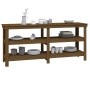 Banco de trabajo madera maciza de pino marrón miel 181x50x80 cm de , Mesas de trabajo - Ref: Foro24-823657, Precio: 217,47 €,...