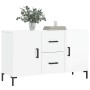 Aparador de madera de ingeniería blanco brillante 100x36x60 cm de , Aparadores - Ref: Foro24-828174, Precio: 108,27 €, Descue...