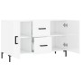Aparador de madera de ingeniería blanco brillante 100x36x60 cm de , Aparadores - Ref: Foro24-828174, Precio: 108,27 €, Descue...