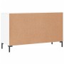 Aparador de madera de ingeniería blanco brillante 100x36x60 cm de , Aparadores - Ref: Foro24-828174, Precio: 108,27 €, Descue...