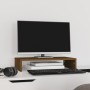 Soporte de monitor madera maciza pino marrón miel 50x27x10 cm de , Bases y elevadores para ordenadores - Ref: Foro24-813947, ...