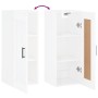 Armario de pared madera ingeniería blanco brillo 34,5x34x90 cm de , Aparadores - Ref: Foro24-830510, Precio: 54,30 €, Descuen...