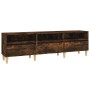 Mueble de TV madera contrachapada roble ahumado 150x30x44,5 cm de , Muebles TV - Ref: Foro24-831914, Precio: 94,27 €, Descuen...