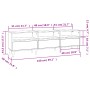 Mueble de TV madera contrachapada roble ahumado 150x30x44,5 cm de , Muebles TV - Ref: Foro24-831914, Precio: 94,27 €, Descuen...