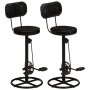 Taburetes de cocina 2 uds piel de cabra auténtica negro de , Taburetes de cocina - Ref: Foro24-338216, Precio: 229,63 €, Desc...