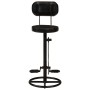 Taburetes de cocina 2 uds piel de cabra auténtica negro de , Taburetes de cocina - Ref: Foro24-338216, Precio: 229,63 €, Desc...