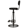 Taburetes de cocina 2 uds piel de cabra auténtica negro de , Taburetes de cocina - Ref: Foro24-338216, Precio: 229,63 €, Desc...