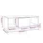 Mesa de centro madera de ingeniería gris Sonoma 102x50x36 cm de , Mesas de centro - Ref: Foro24-817079, Precio: 75,90 €, Desc...