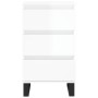 Aparador madera de ingeniería blanco brillante 40x35x70 cm de , Aparadores - Ref: Foro24-831102, Precio: 71,31 €, Descuento: %