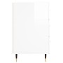 Mesita de noche madera de ingeniería blanco brillo 40x40x66 cm de , Mesitas de noche - Ref: Foro24-827638, Precio: 93,29 €, D...