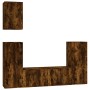 Set de muebles de TV 5 pzas madera contrachapada roble ahumado de , Muebles TV - Ref: Foro24-3188779, Precio: 213,94 €, Descu...