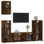Set de muebles de TV 5 pzas madera contrachapada roble ahumado de , Muebles TV - Ref: Foro24-3188779, Precio: 213,94 €, Descu...