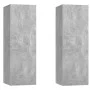 Muebles para TV 2 uds contrachapada gris hormigón 30,5x30x90 cm de vidaXL, Muebles TV - Ref: Foro24-803353, Precio: 101,72 €,...