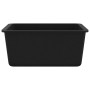 Fregadero de cocina de granito con un seno negro de , Fregaderos - Ref: Foro24-142960, Precio: 158,49 €, Descuento: %