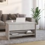 Mesa de centro madera contrachapada gris hormigón 80x50x40 cm de , Mesas de centro - Ref: Foro24-809660, Precio: 89,21 €, Des...