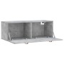 Armario de pared madera ingeniería gris hormigón 100x36,5x35 cm de , Taquillas y armarios de almacenamiento - Ref: Foro24-830...