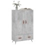 Aparador alto madera de ingeniería gris hormigón 69,5x31x115 cm de , Aparadores - Ref: Foro24-830296, Precio: 69,18 €, Descue...