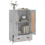 Aparador alto madera de ingeniería gris hormigón 69,5x31x115 cm de , Aparadores - Ref: Foro24-830296, Precio: 69,18 €, Descue...