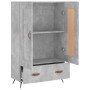 Aparador alto madera de ingeniería gris hormigón 69,5x31x115 cm de , Aparadores - Ref: Foro24-830296, Precio: 69,18 €, Descue...