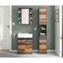 FMD Armario de cuarto de baño con espejo color matera oscuro old style de , Tocadores de baño - Ref: Foro24-429458, Precio: 1...