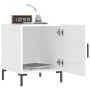 Mesita de noche madera de ingeniería blanco brillo 40x40x50 cm de , Mesitas de noche - Ref: Foro24-827568, Precio: 30,07 €, D...