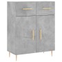 Aparador de madera de ingeniería gris hormigón 69,5x34x90 cm de , Aparadores - Ref: Foro24-827968, Precio: 83,31 €, Descuento: %