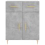 Aparador de madera de ingeniería gris hormigón 69,5x34x90 cm de , Aparadores - Ref: Foro24-827968, Precio: 83,31 €, Descuento: %