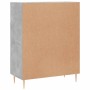 Aparador de madera de ingeniería gris hormigón 69,5x34x90 cm de , Aparadores - Ref: Foro24-827968, Precio: 83,31 €, Descuento: %