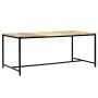 Mesa de comedor madera maciza de mango rugosa 180x90x75 cm de , Mesas de cocina y de comedor - Ref: Foro24-247810, Precio: 28...