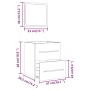 Armario de baño con espejo color roble ahumado 41x38,5x48 cm de , Muebles de baño - Ref: Foro24-820469, Precio: 47,89 €, Desc...