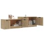 Mueble de TV madera contrachapada roble Sonoma 158,5x36x45 cm de , Muebles TV - Ref: Foro24-811487, Precio: 96,80 €, Descuent...