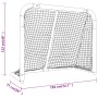 Portería de hockey poliéster rojo y blanco 183x71x122 cm de , Porterías de hockey sobre hierba - Ref: Foro24-93755, Precio: 1...