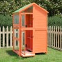 Casita para pájaros madera maciza pino marrón 97x81x152 cm de , Pies y jaulas para pájaros - Ref: Foro24-172258, Precio: 246,...