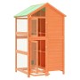Casita para pájaros madera maciza pino marrón 97x81x152 cm de , Pies y jaulas para pájaros - Ref: Foro24-172258, Precio: 246,...