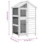 Casita para pájaros madera maciza pino marrón 97x81x152 cm de , Pies y jaulas para pájaros - Ref: Foro24-172258, Precio: 246,...