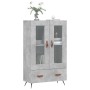 Aparador alto madera de ingeniería gris hormigón 69,5x31x115 cm de , Aparadores - Ref: Foro24-828272, Precio: 84,83 €, Descue...