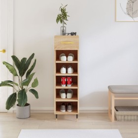Zapatero madera de ingeniería roble Sonoma 30x35x105 cm de , Armarios y almacenamiento - Ref: Foro24-829655, Precio: 55,84 €,...