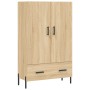 Aparador alto madera de ingeniería roble Sonoma 69,5x31x115 cm de , Aparadores - Ref: Foro24-828247, Precio: 102,52 €, Descue...