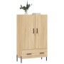 Aparador alto madera de ingeniería roble Sonoma 69,5x31x115 cm de , Aparadores - Ref: Foro24-828247, Precio: 102,52 €, Descue...
