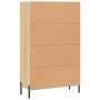 Aparador alto madera de ingeniería roble Sonoma 69,5x31x115 cm de , Aparadores - Ref: Foro24-828247, Precio: 102,52 €, Descue...