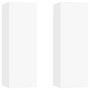 Muebles para TV 2 uds madera contrachapada blanco 30,5x30x90 cm de vidaXL, Muebles TV - Ref: Foro24-803345, Precio: 96,09 €, ...
