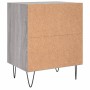 Mesita de noche 2 uds madera ingeniería gris Sonoma 40x30x50 cm de , Mesitas de noche - Ref: Foro24-826793, Precio: 54,06 €, ...