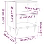 Mesita de noche 2 uds madera ingeniería gris Sonoma 40x30x50 cm de , Mesitas de noche - Ref: Foro24-826793, Precio: 54,06 €, ...