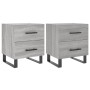 Mesitas noche 2 uds madera ingeniería gris Sonoma 40x35x47,5 cm de , Mesitas de noche - Ref: Foro24-827369, Precio: 100,96 €,...