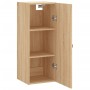 Armario de pared roble Sonoma 34,5x34x90 cm de , Aparadores - Ref: Foro24-828831, Precio: 51,26 €, Descuento: %
